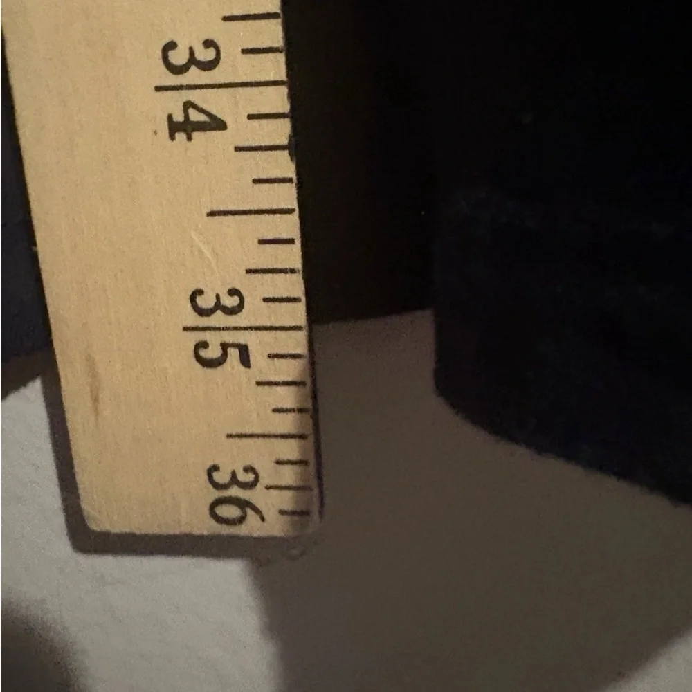 LOFT Navy Dress with Yellow & White Floral Embroidery - Picture 9 of 9